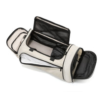 Open layout with a spacious main compartment, ventilated shoe section and waterproof wet-dry pocket — keeping gear organized and sweat separate. 
