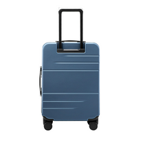 LUGGEX  FLA front open carry-on suitcase with a reinforced back shell and smooth spinner wheels—designed for balanced, everyday travel.

#show #color_blue