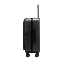 LUGGEX  FLA front opencarry-on suitcase with a built-in TSA-approved lock and rivet-free aluminum frame—designed for secure, worry-free travel.
