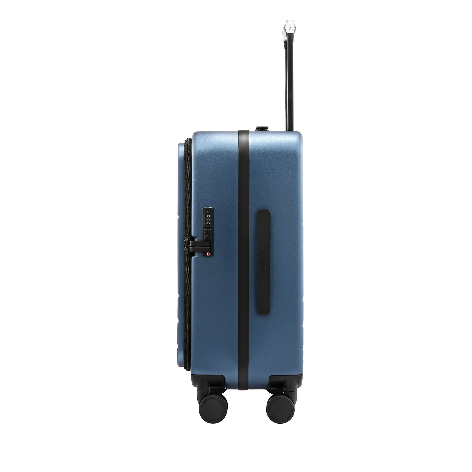 LUGGEX  FLA front open carry-on suitcase with a built-in TSA-approved lock and rivet-free aluminum frame—designed for secure, worry-free travel.

#color_blue