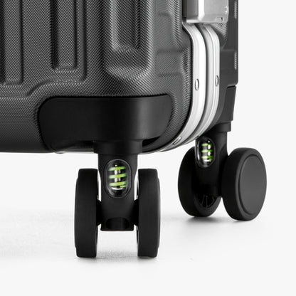 Luggex check-in luggage suitcase with shock-absorbing spinner wheels for effortless rolling 