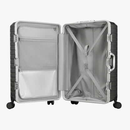 LUGGEX check-in luggage suitcase with spacious interior, cross straps and waterproof pocket
 