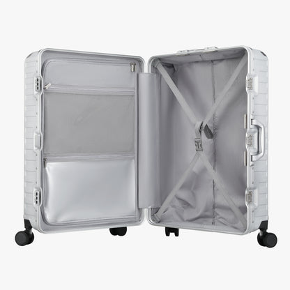 Luggex check-in luggage suitcase with spacious interior, cross straps and waterproof pocket
 
