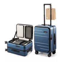 100% polycarbonate hard shell, and reinforced aluminum frame for durable protection and long-term travel use. 