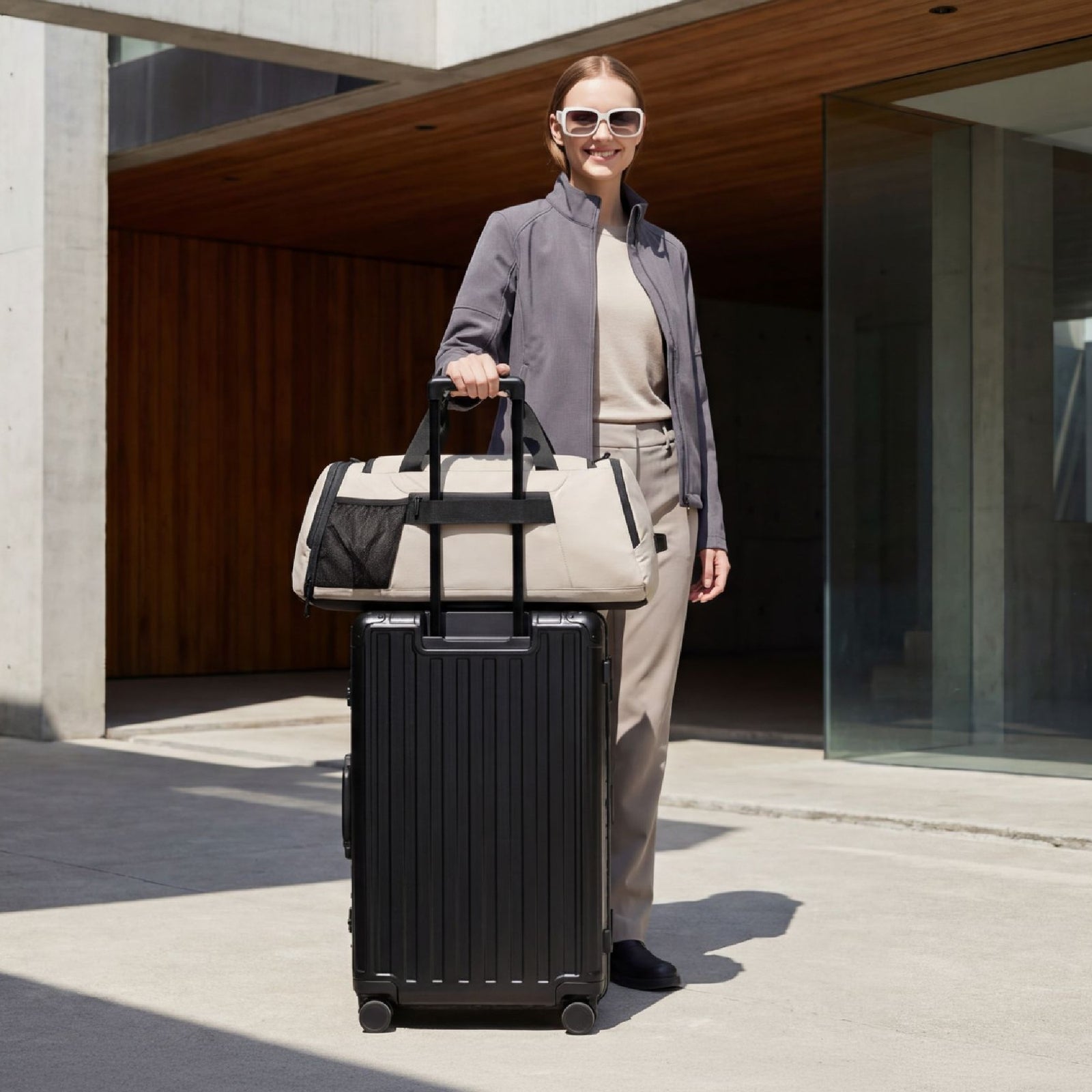 Designed to pair effortlessly with your carry-on, making travel transitions smooth and organized. 