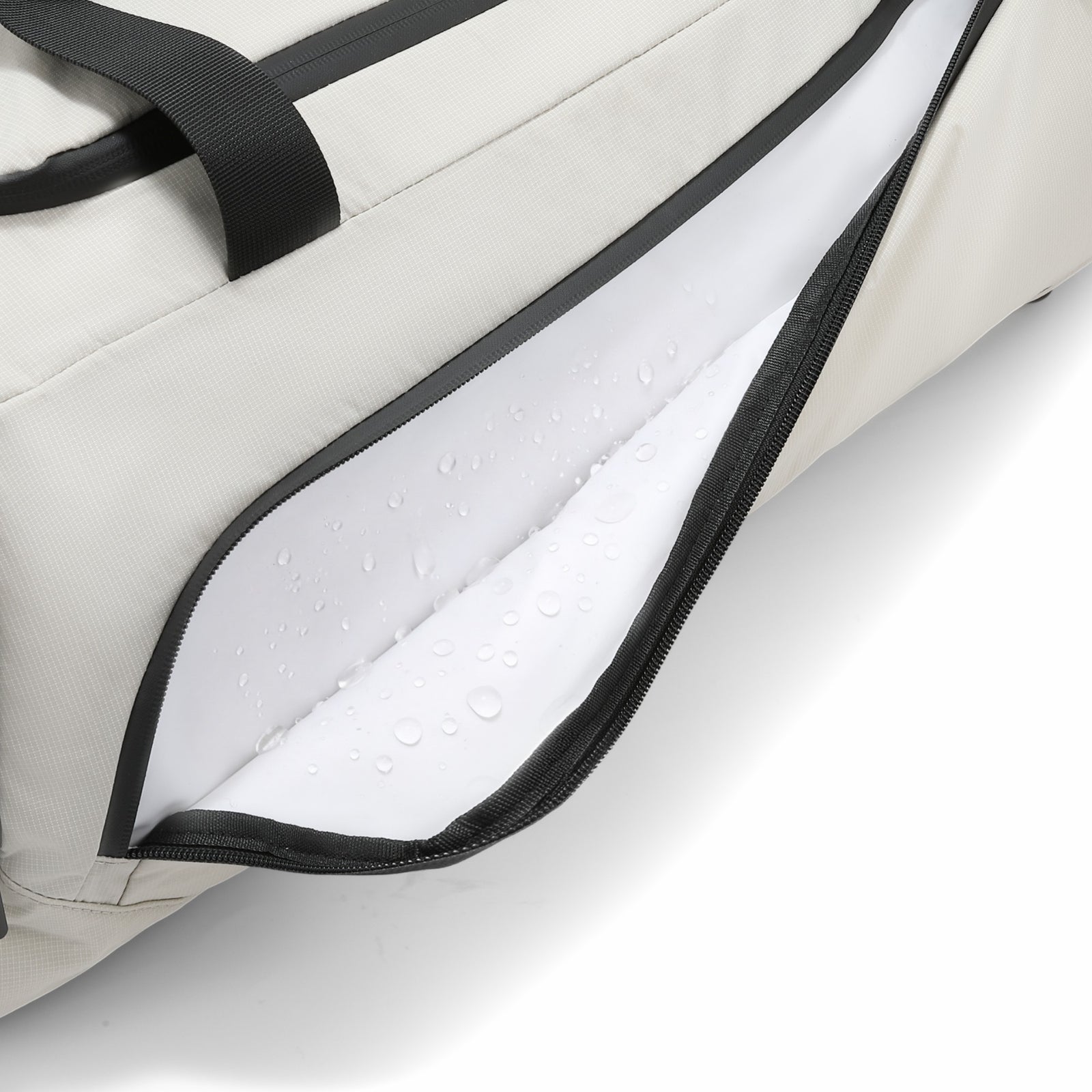 Dedicated waterproof compartment keeps damp clothes contained and separate from clean gear. 