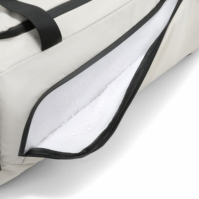 Dedicated waterproof compartment keeps damp clothes contained and separate from clean gear. #show #color_black