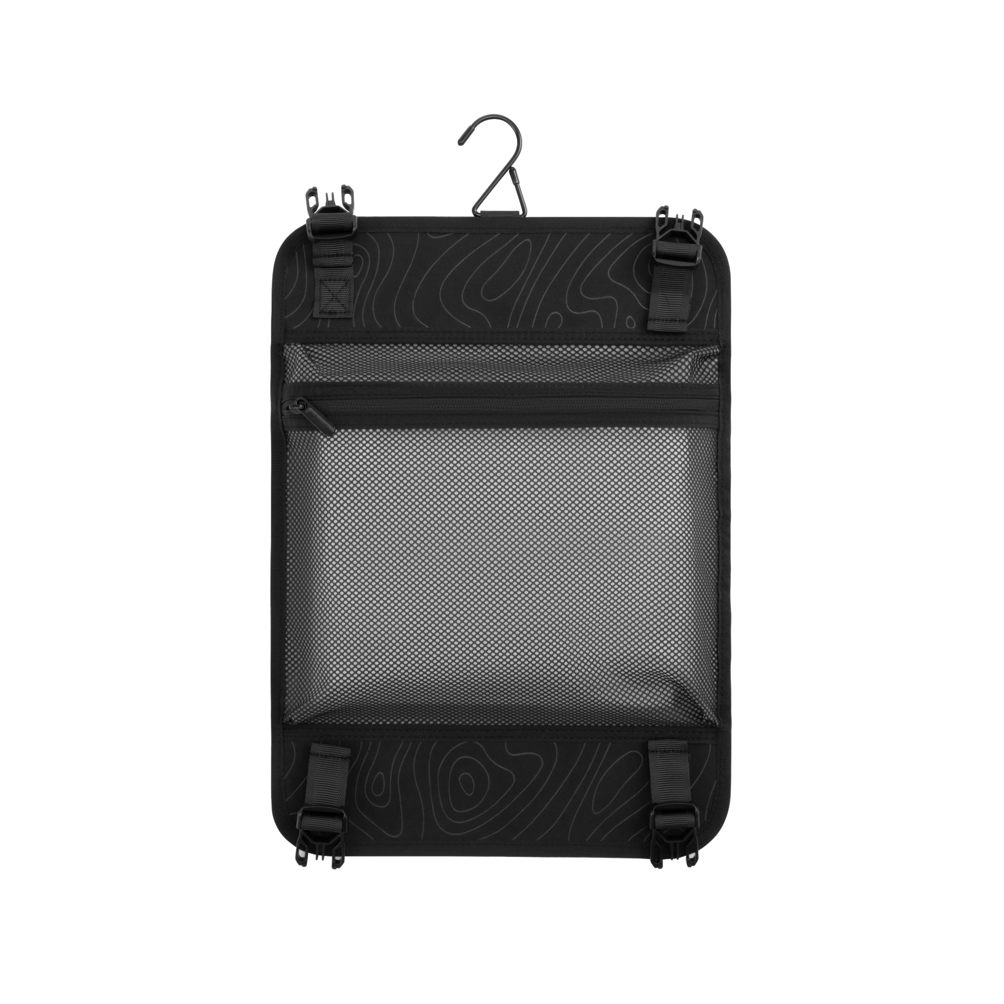 LUGGEX removable waterproof luggage divider with mesh pocket for organized and protected packing. #show #color_black