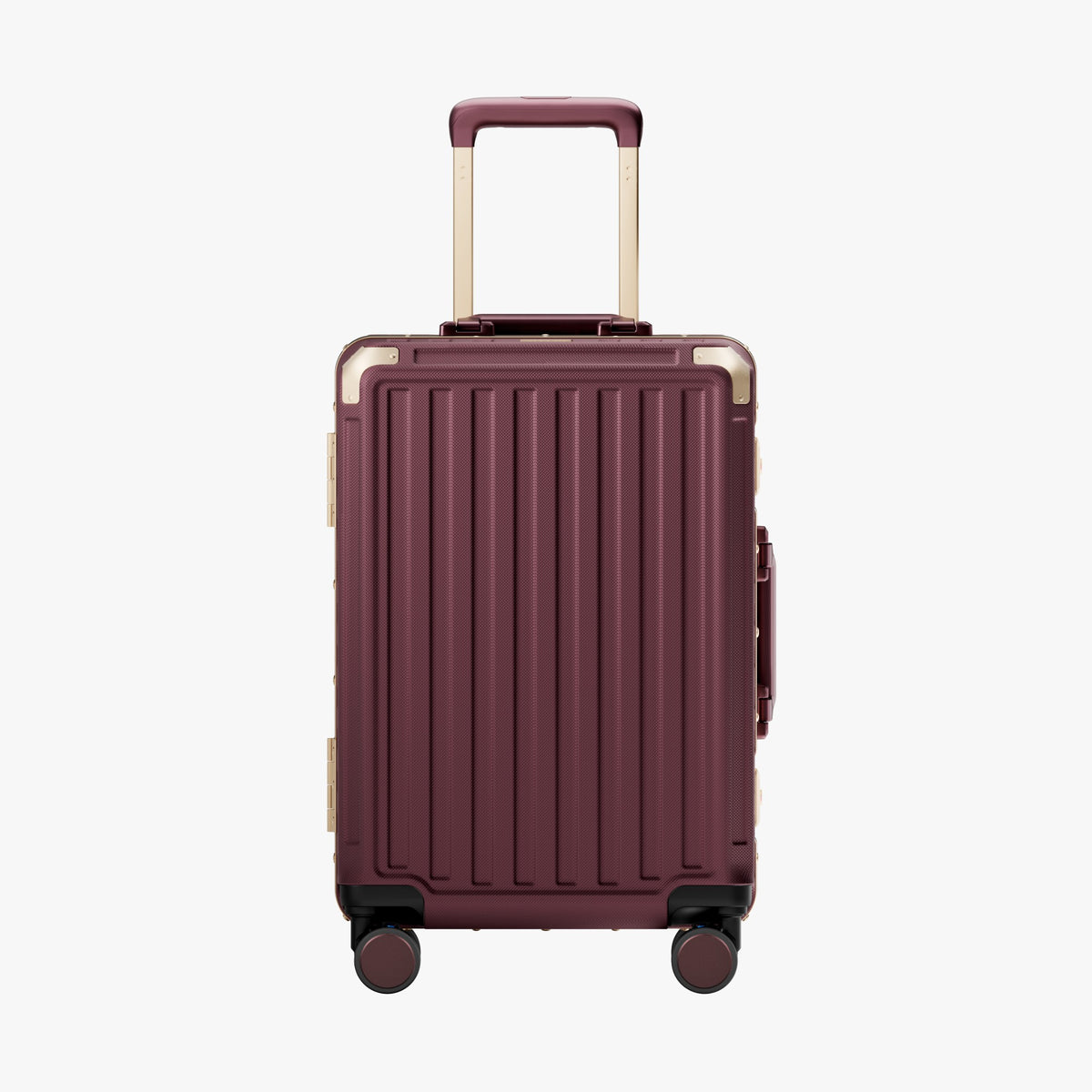 LUGGEX ZX 20-inch Cherry suitcase, front view. #color_cherry