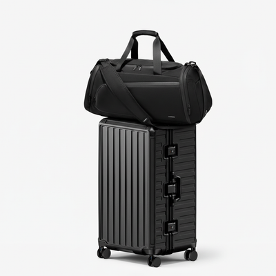 ZX Check-In 30" Aluminum Frame Trunk & Expandable Sport Duffel Bag Set Bundle luggex-zx-30-aluminum-trunk-with-40l-expandable-sport-duffel-travel-set