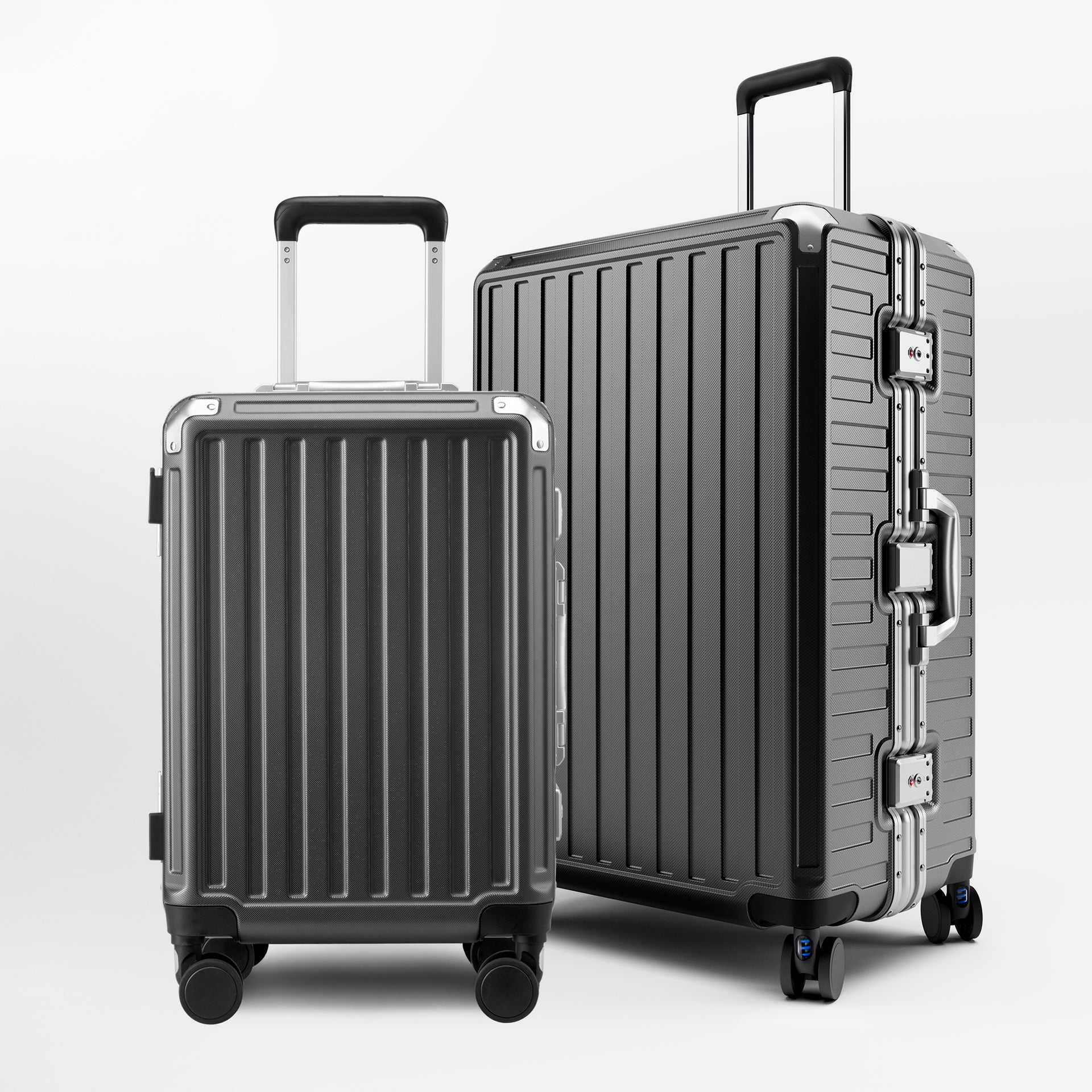 Luggex Fast Access Luggage Set Zipperless, Maximum Security Sleek