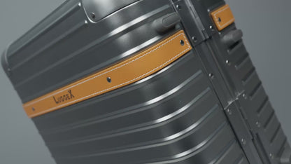 LUGGEX Aluminum Carry-On | Vintage Meets Tech, Zipperless & USB Charging