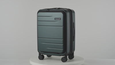 Luggex FLO 5 Core 20-inch 100% polycarbonate  carry-on suitcase with TSA lock and front-opening laptop compartment 