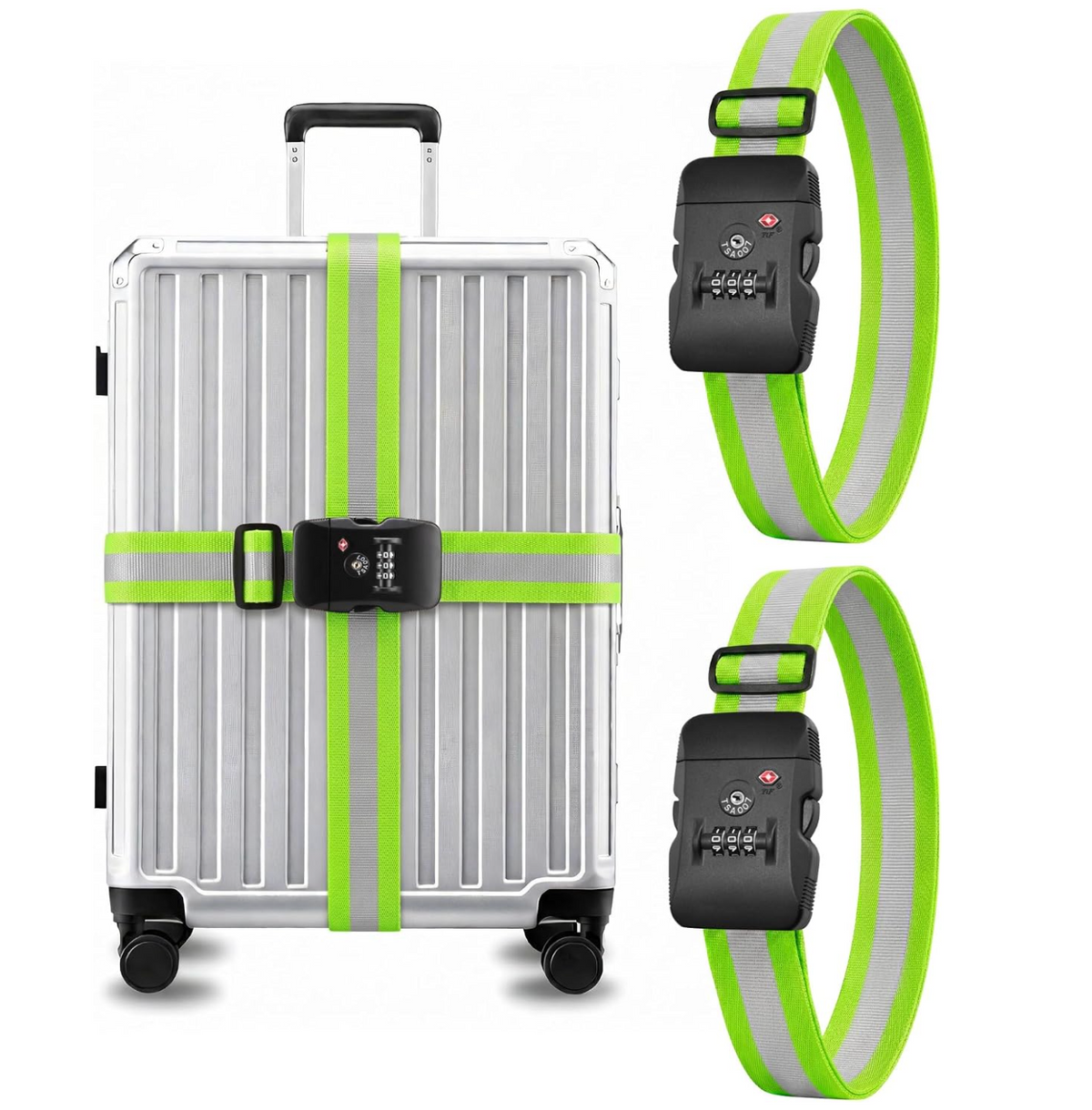 Epic Travel Lock Strap -- Prevents Accidental Opening During Travel  #color-green