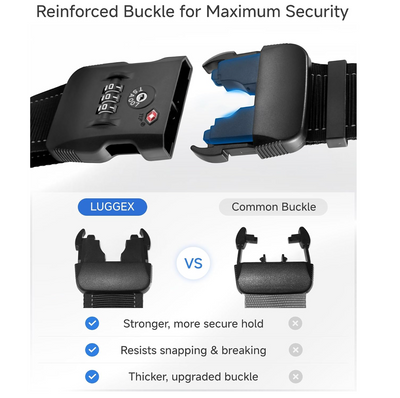 Easy-to-read number dials for quick code setting and easy access. Helps keep your luggage secure, giving you peace of mind while traveling.  #color-camouflage