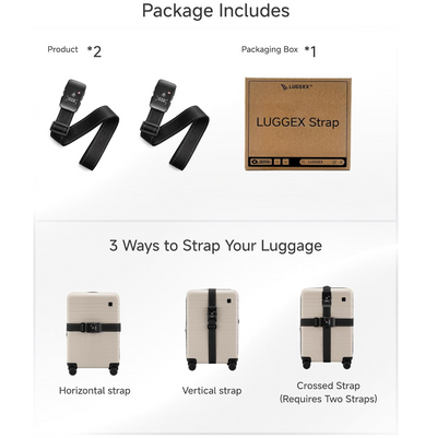 Epic Travel Lock Strap -- Prevents Accidental Opening During Travel