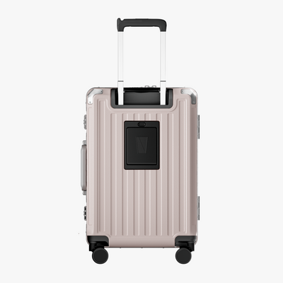 LUGGEX SF81-M1 21-inch Blush Pink carry-on, back #color_pink