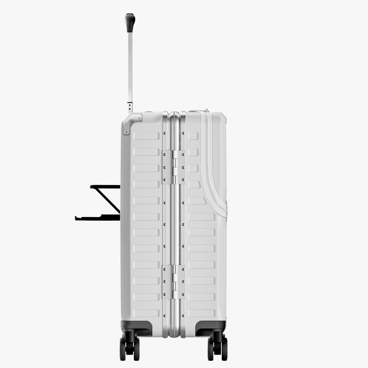 LUGGEX SF81-M1 21-inch Pearl Silver carry-on, side hinge #color_silver-gray
