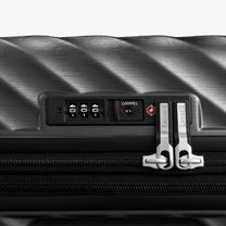 LUGGEX trunk check-in suitcase with a TSA-approved combination lock and durable zippered closure for secure, travel-ready packing.

