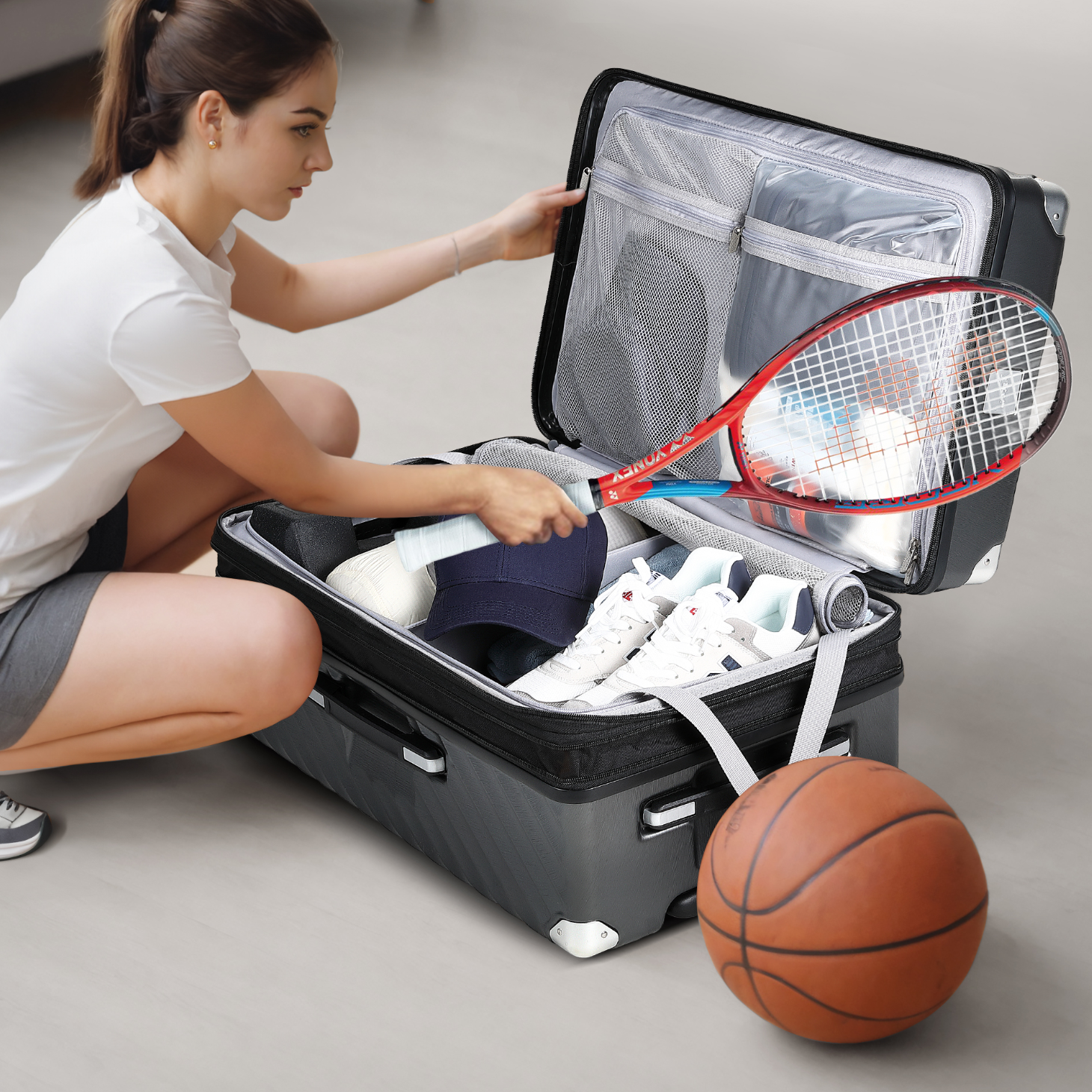 LUGGEX Adventure-Proof Trunk | Deep Capacity & Expandable Design (28 Inch)