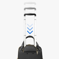 Built with a reinforced 3-stage adjustable telescopic handle, tested through 5,000 pull cycles with less than 5° of movement—ensuring stable, confident handling every time. 