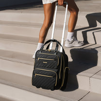 Lightweight underseat carry-on with smooth wheels, ideal for daily travel, commuting, and short trips. 