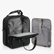 Underseat carry-on luggage with removable padded laptop compartment, designed for airline-approved travel and flexible business use. 
